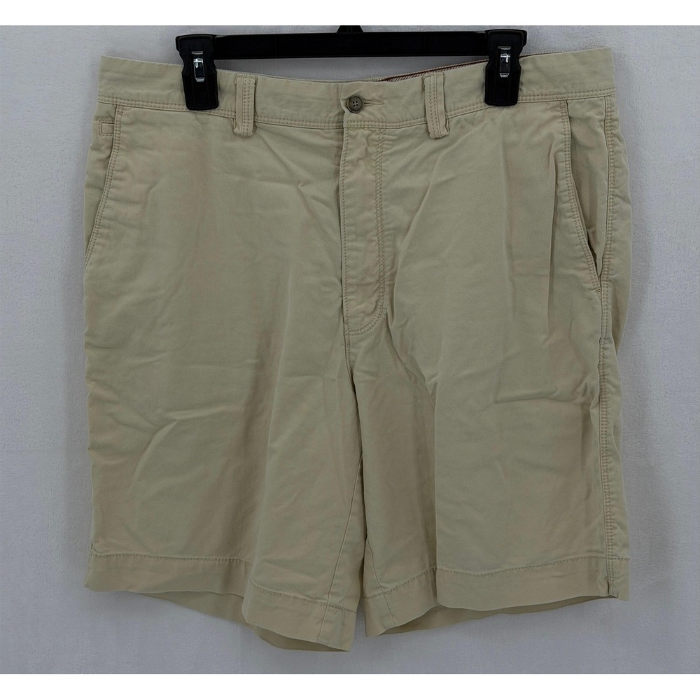 Tommy Bahama Shorts Mens 34 Tan Chino Stretch Casual Summer Beach Preppy Outdoor